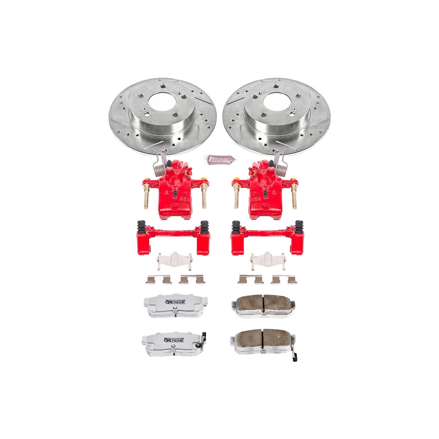 PowerStop Rear Z26 Street Warrior Brake Kit w/ Calipers | Infiniti I30 (1996–2001) (KC1168-26)