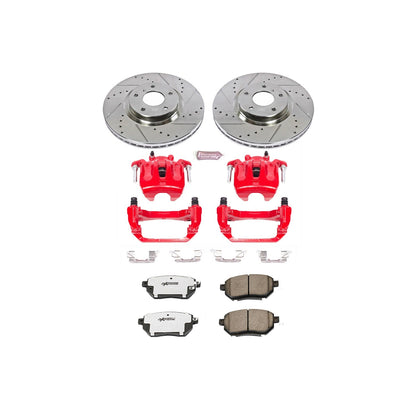 PowerStop Front Z26 Street Kit w/ Calipers | Nissan Murano (2006–2007) (KC116A-26)