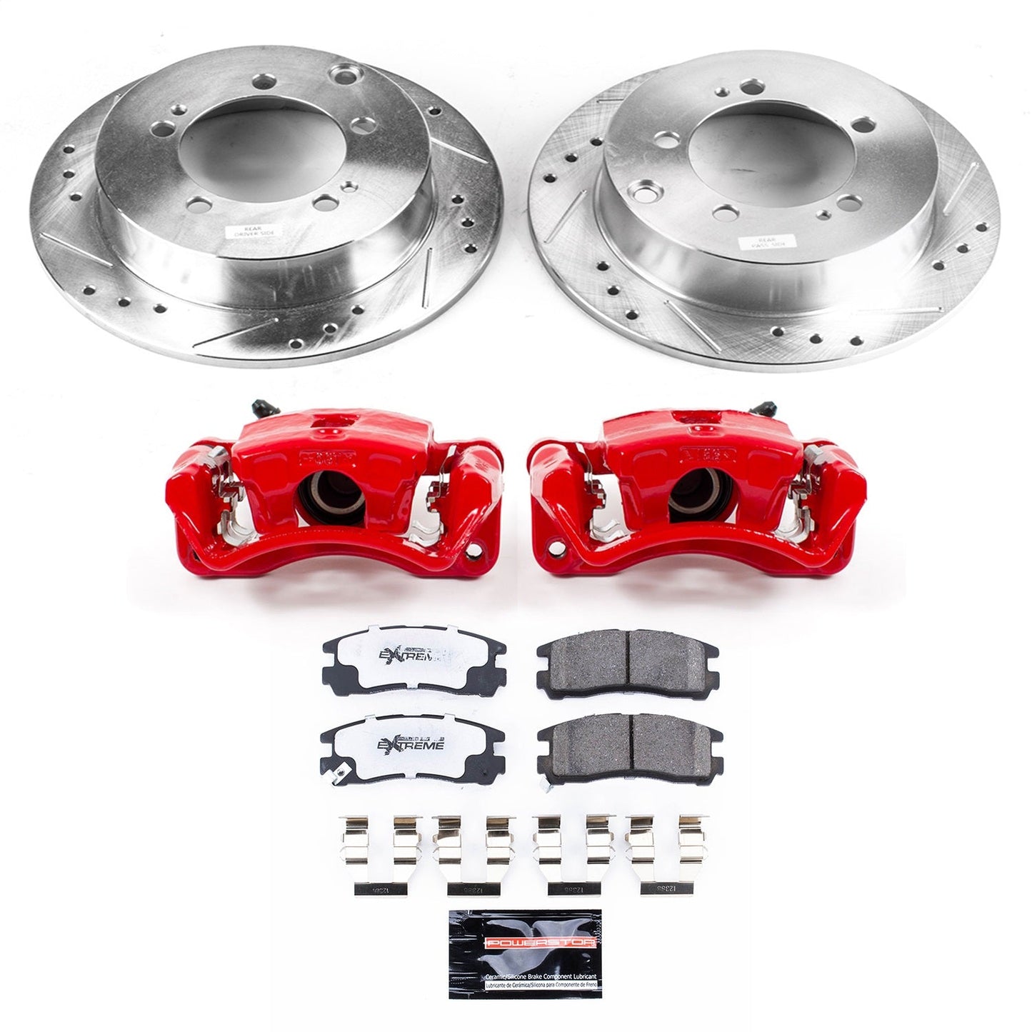 PowerStop Rear Z26 Street Warrior Brake Kit w/ Calipers | Chrysler Sebring 1995–2005 (KC1203-26)