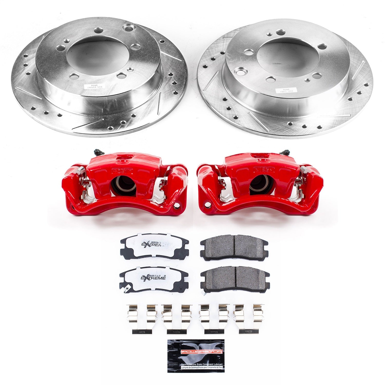 PowerStop Rear Z26 Street Warrior Brake Kit w/ Calipers | Chrysler Sebring 1995–2005 (KC1203-26)
