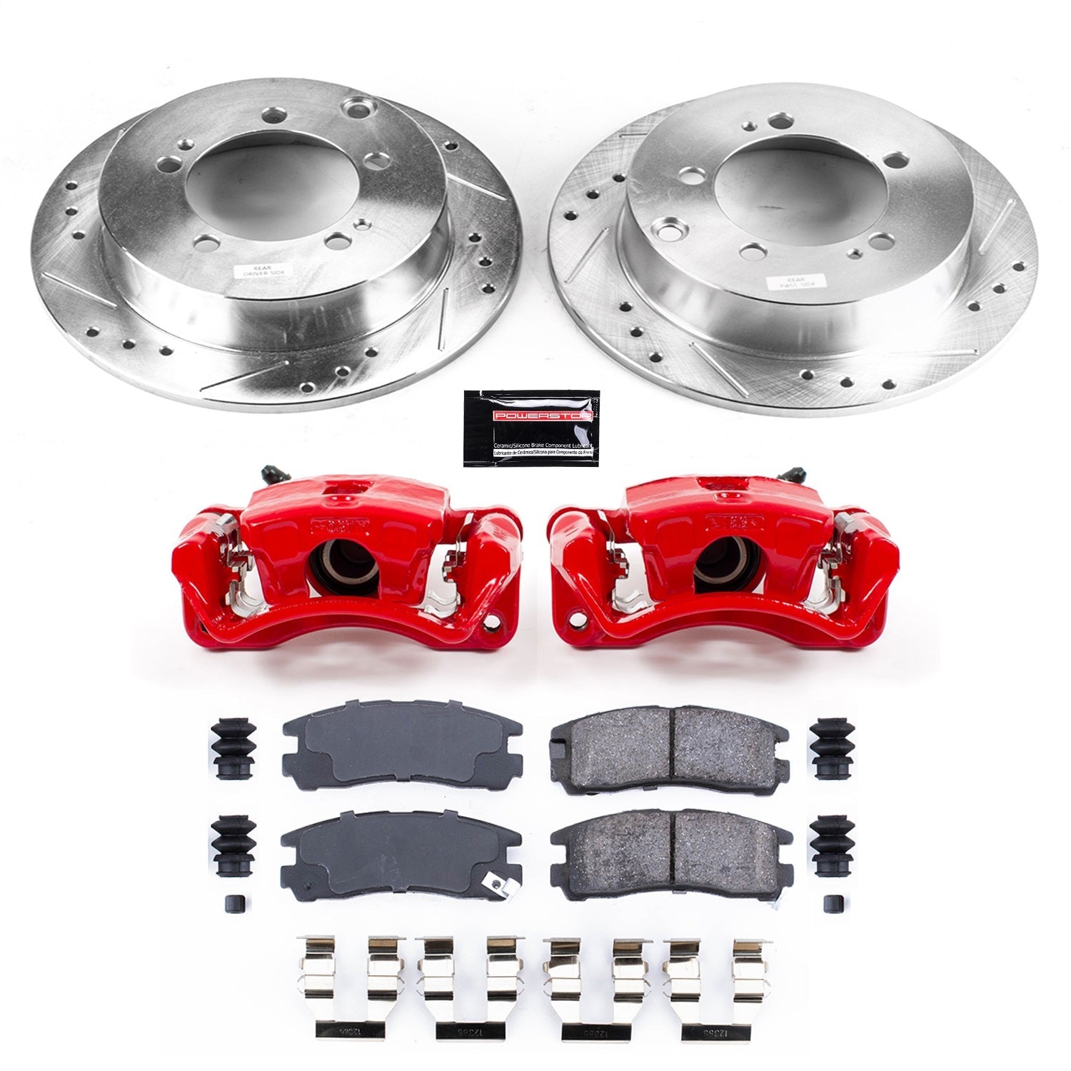 PowerStop Rear Z23 Evolution Sport Brake Kit w/ Calipers | Chrysler Sebring (1995–2005) (KC1203)