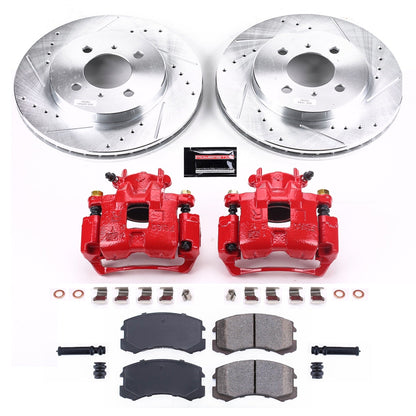 PowerStop Front Z23 Evolution Sport Brake Kit w/Calipers | Mitsubishi Lancer 2002–2007 (KC1215)