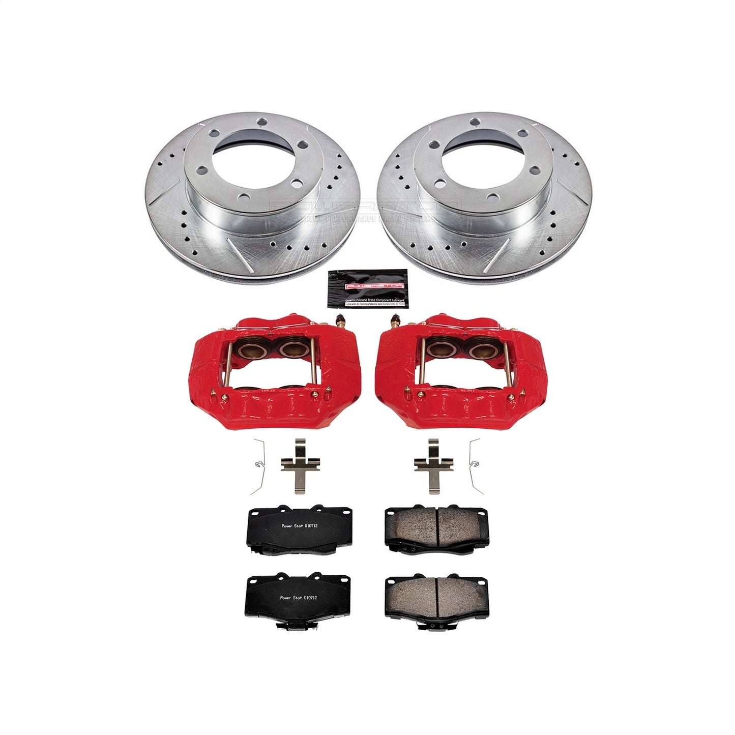 PowerStop Front Z23 Evolution Sport Brake Kit w/ Calipers | Toyota Tacoma 1995–2004 (KC1233A)