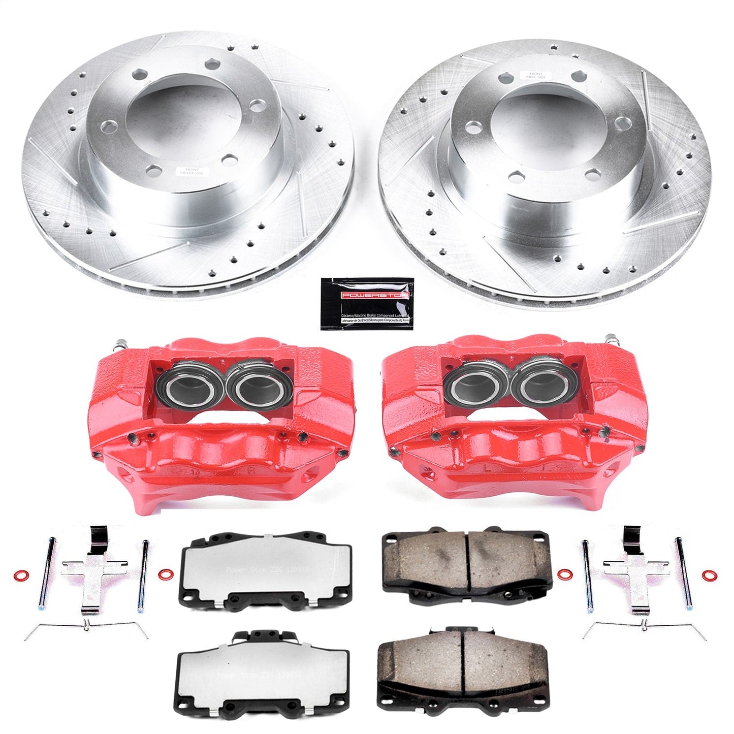 PowerStop Front Z36 Truck & Tow Brake Kit w/ Calipers | Toyota 4Runner 1995–2002 (KC1236-36)