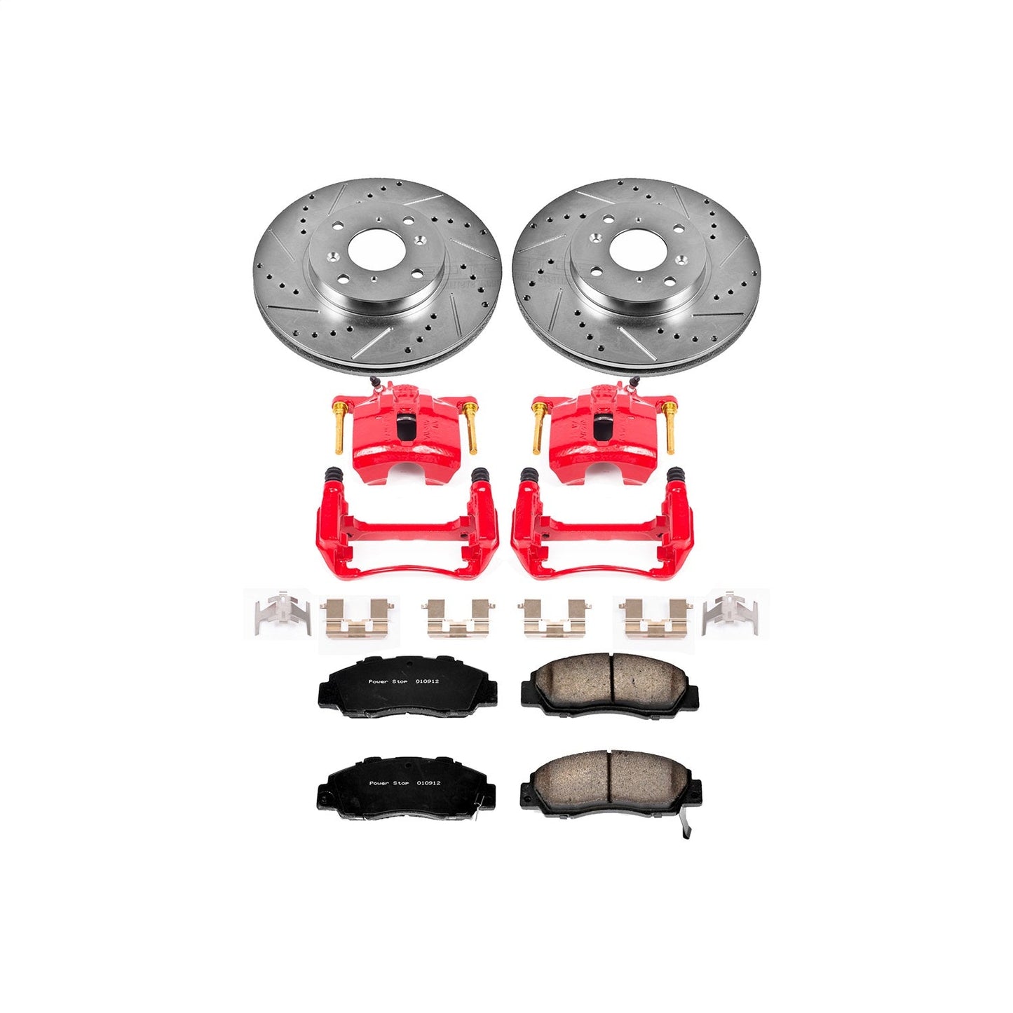 PowerStop Front Z23 Evolution Sport Brake Kit w/ Calipers | Acura CL (1998–1999) (KC1237)
