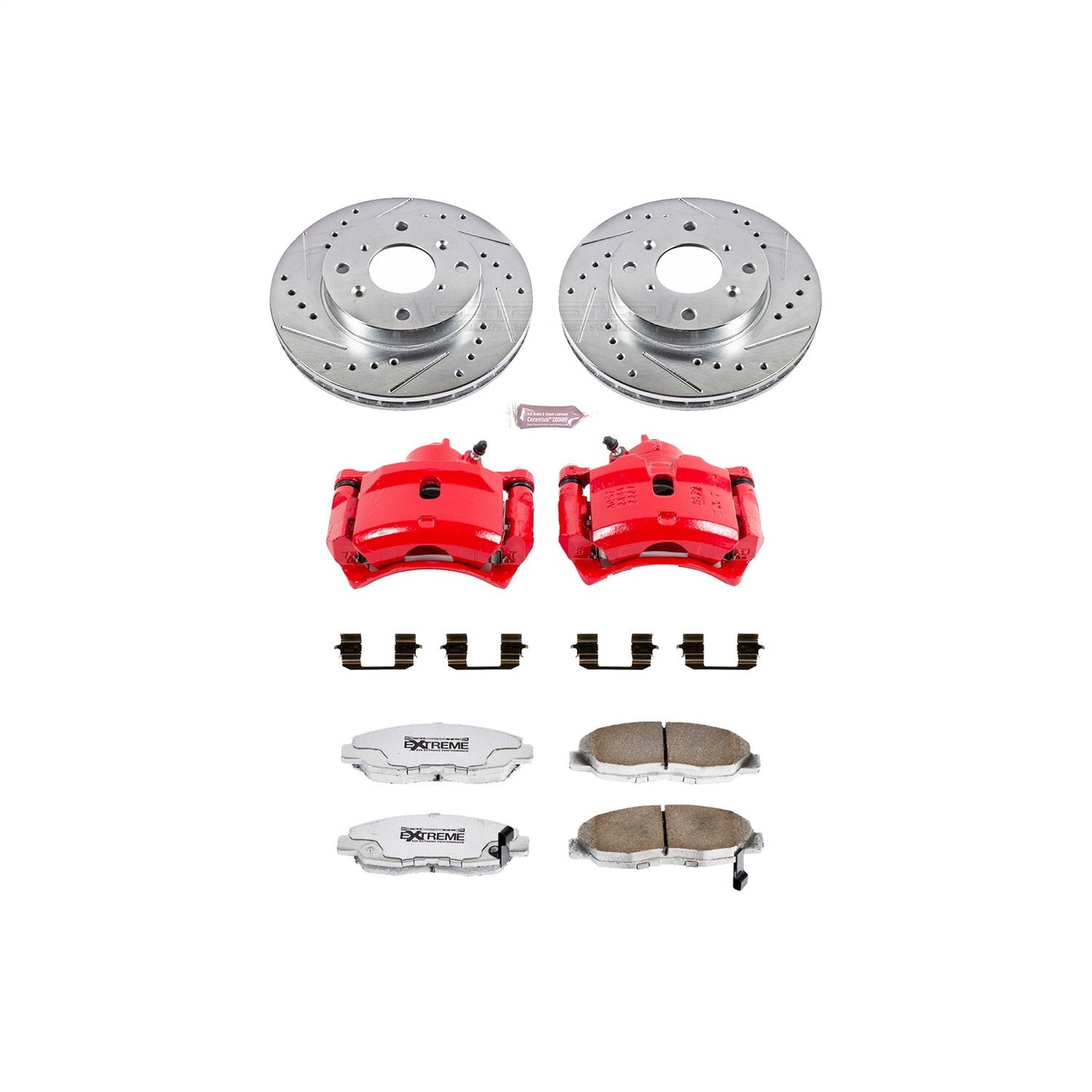 PowerStop Front Z26 Street Warrior Brake Kit w/ Calipers | Acura CL (1998–1999) (KC1239-26)