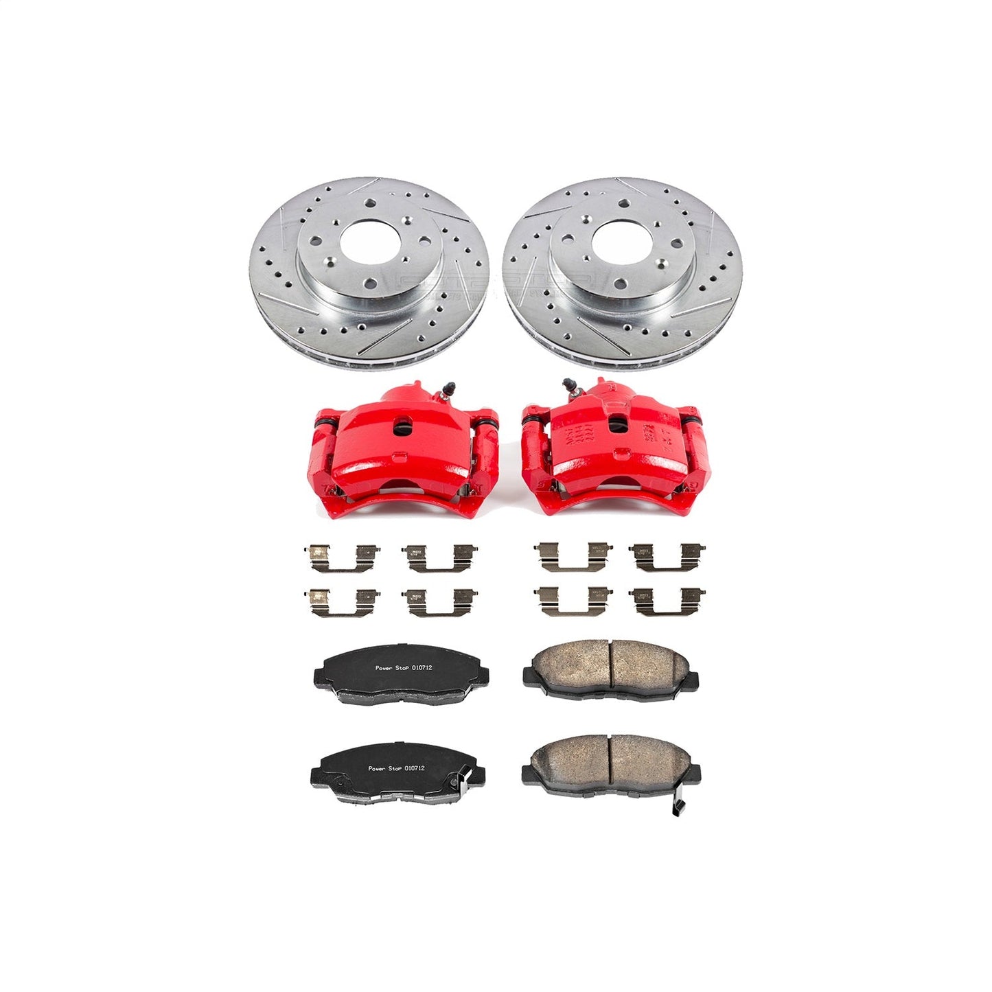 PowerStop Front Z23 Evolution Sport Brake Kit w/ Calipers | Acura CL (1998–1999) (KC1239)