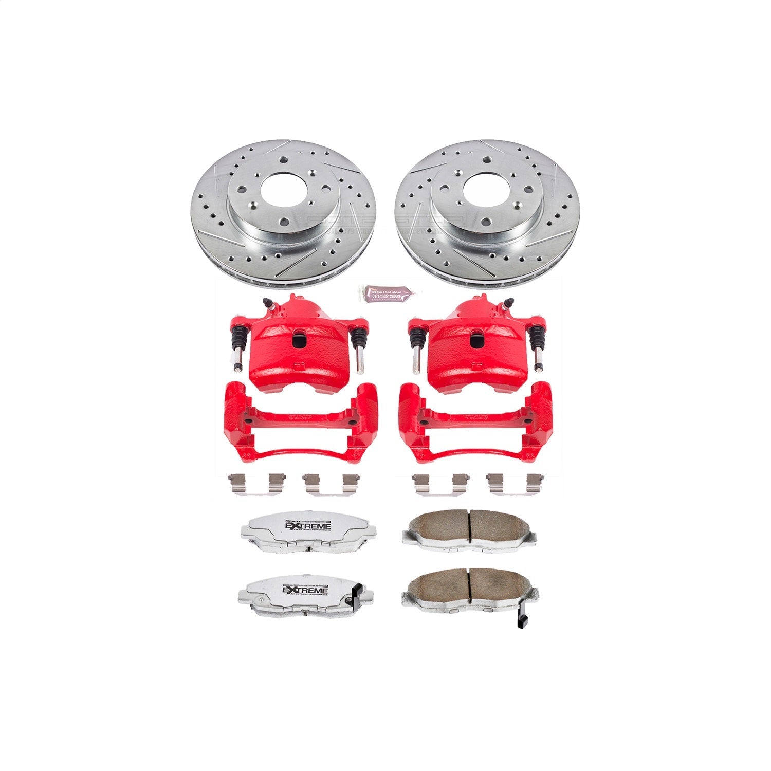 PowerStop Front Z26 Street Warrior Brake Kit w/ Calipers | Honda Accord 1998–2002 (KC1239A-26)