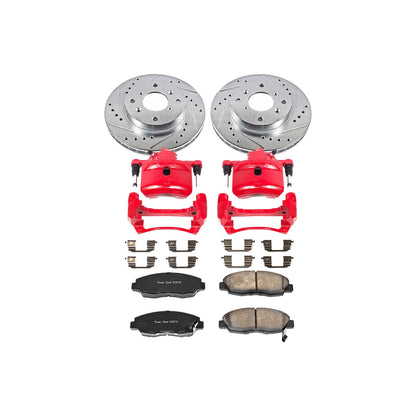 PowerStop Front Z23 Evolution Sport Brake Kit w/ Calipers | Honda Accord 1998–2002 (KC1239A)