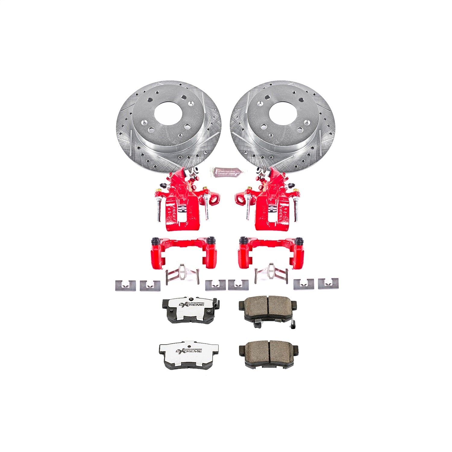 PowerStop Rear Z26 Street Warrior Brake Kit w/ Calipers | Acura ILX (2013–2015) (KC1243-26)