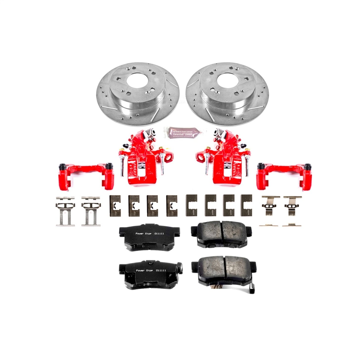 PowerStop Rear Z23 Evolution Sport Brake Kit w/Calipers | Acura ILX (2013–2015) (KC1243)