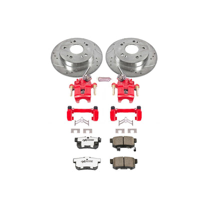 PowerStop Rear Z26 Street Warrior Brake Kit w/Calipers | Honda Prelude (1997–2001) (KC1243B-26)