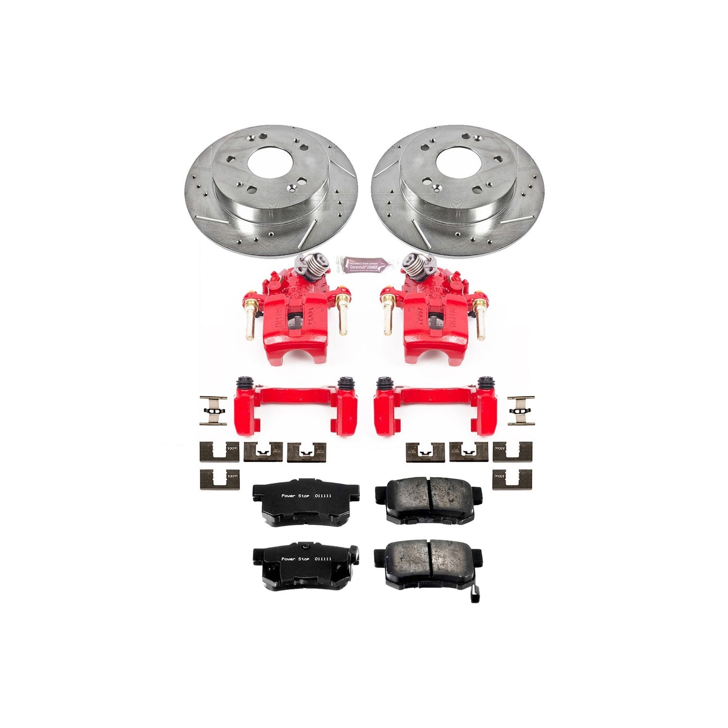 PowerStop Rear Z23 Evolution Sport Brake Kit w/Calipers | Honda Prelude (1997–2001) (KC1243B)