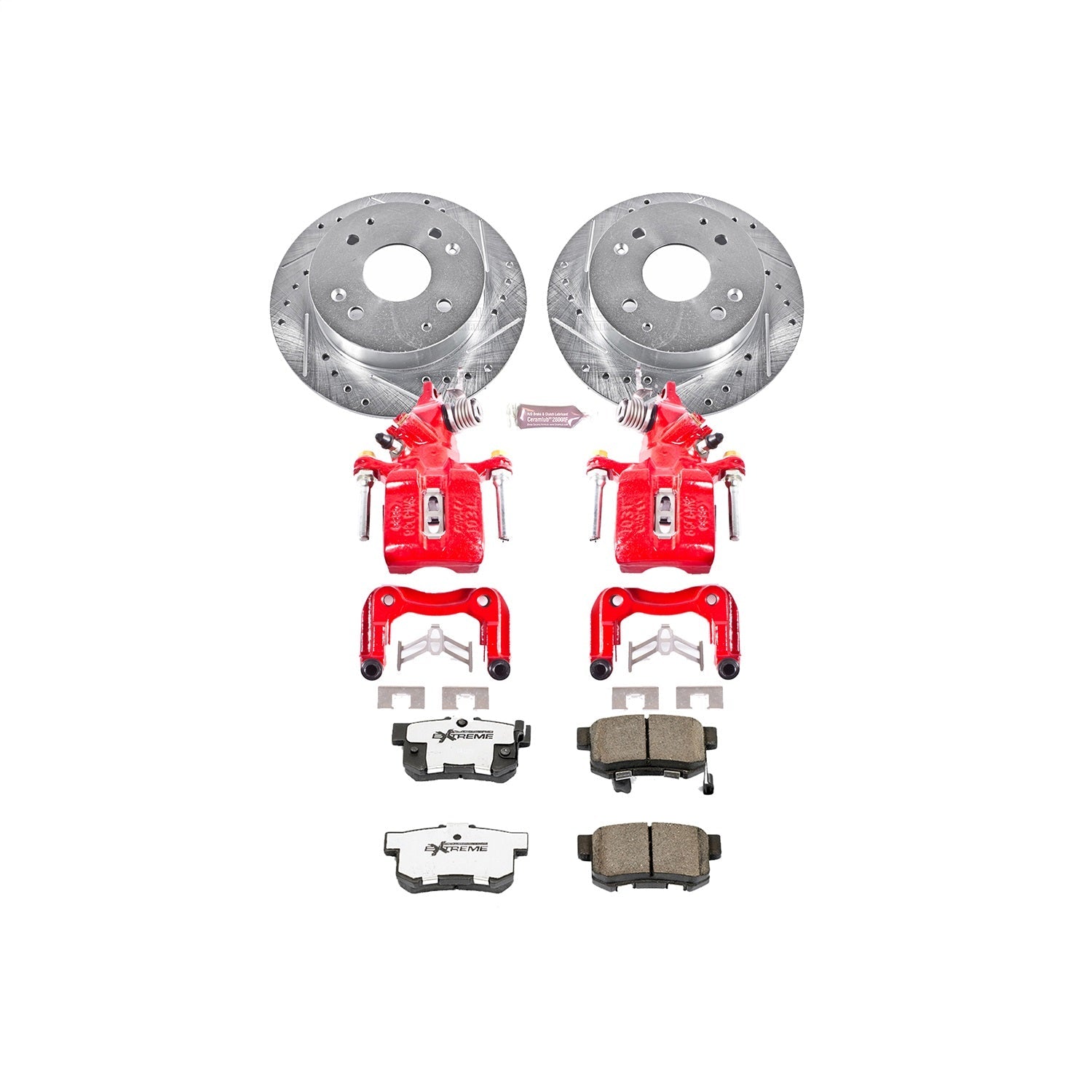 PowerStop Rear Z26 Street Warrior Brake Kit w/ Calipers | Honda Accord 1998–2002 (KC1244-26)