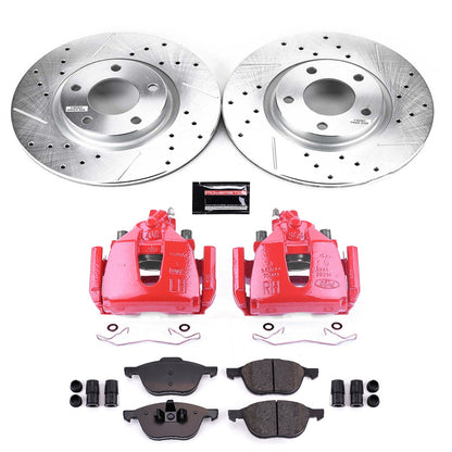 PowerStop Front Z23 Evolution Sport Brake Kit w/ Calipers | Mazda 3 (2009–2010) (KC125A)