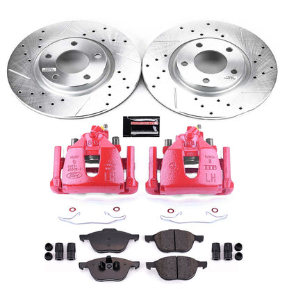 PowerStop Front Z23 Evolution Sport Brake Kit w/Calipers | Mazda 3 (2008) (KC125C)