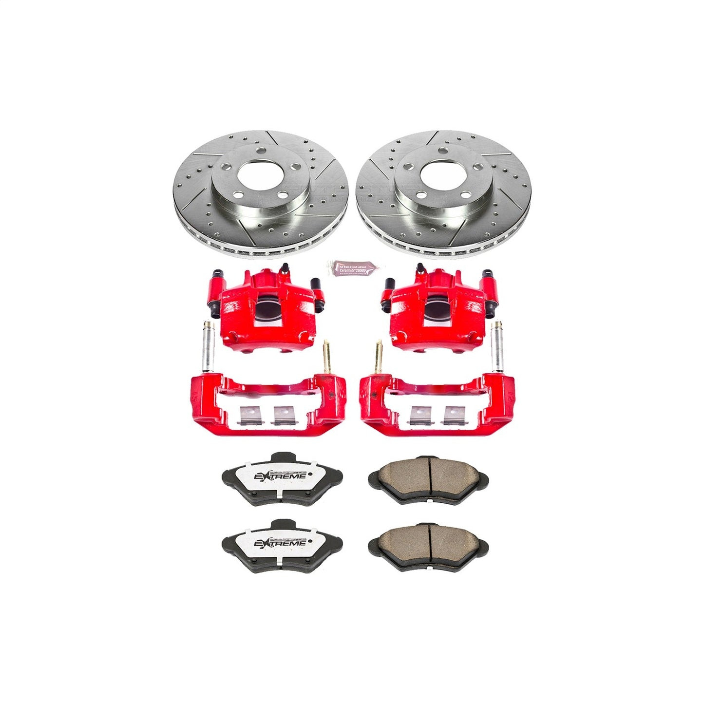 PowerStop Front Z26 Street Warrior Brake Kit w/ Calipers | Ford Mustang (1994–1998) (KC1299-26)