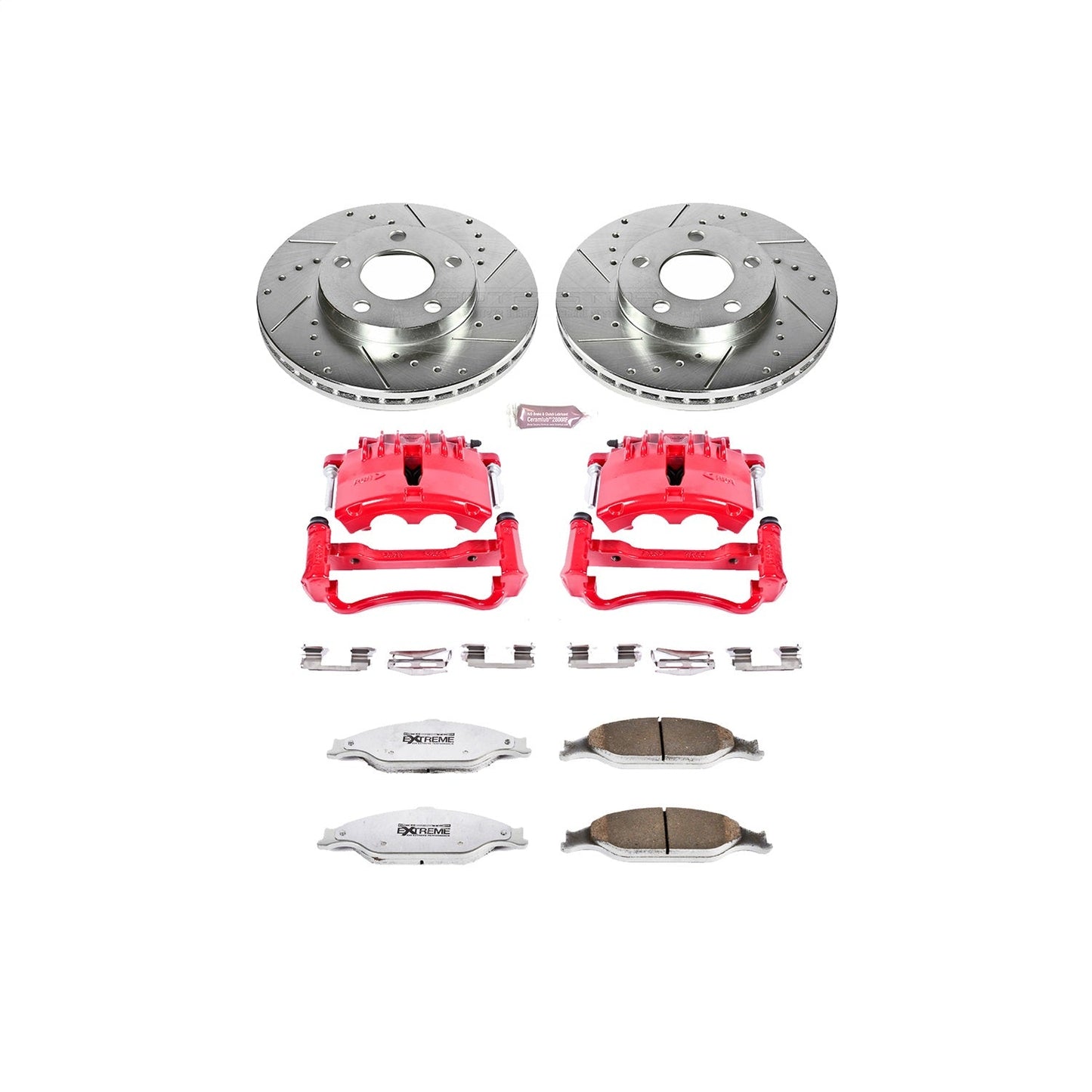 PowerStop Front Z26 Street Warrior Brake Kit w/Calipers | Ford Mustang (1999–2002) (KC1301-26)