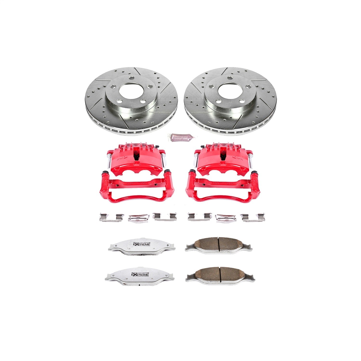 PowerStop Front Z26 Street Warrior Brake Kit w/Calipers | Ford Mustang (1999–2002) (KC1301-26)
