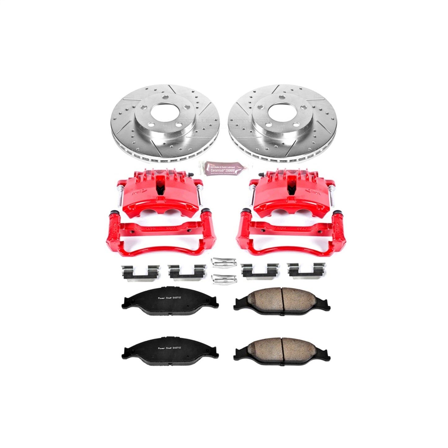 PowerStop Front Z23 Evolution Sport Brake Kit w/Calipers | Ford Mustang (1999–2002) (KC1301)