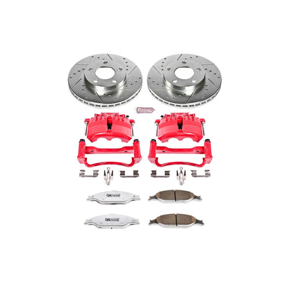 PowerStop Front Z26 Street Warrior Brake Kit w/ Calipers | Ford Mustang (2003–2004) (KC1301A-26)