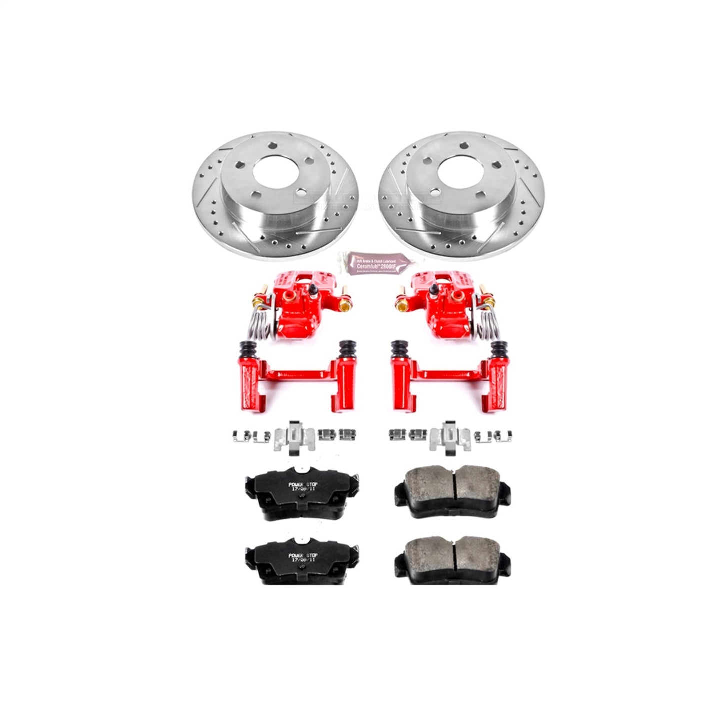PowerStop Rear Z23 Evolution Sport Brake Kit w/ Calipers | Ford Mustang 1994–2004 (KC1303)
