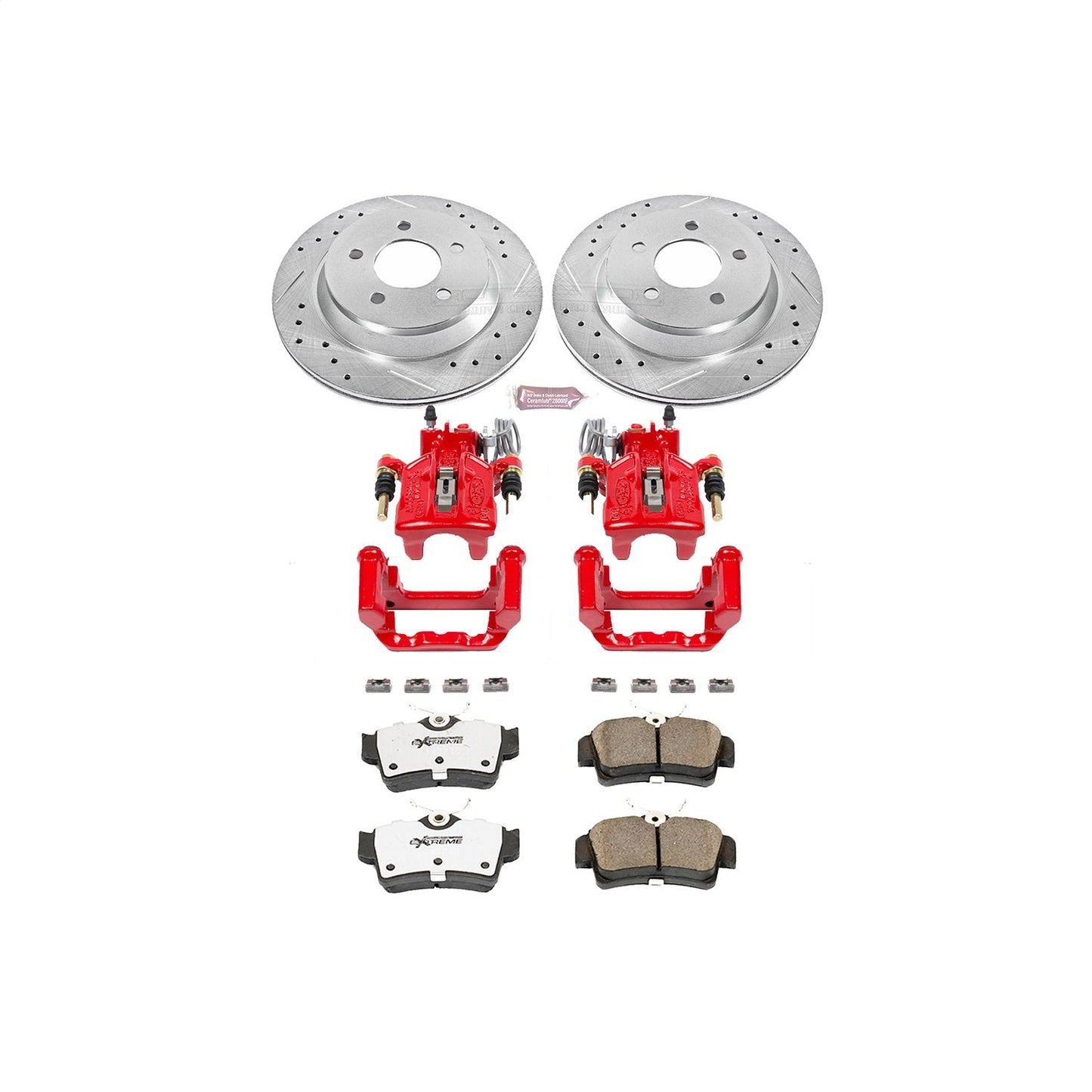 PowerStop Rear Z26 Street Warrior Brake Kit w/ Calipers | Ford Mustang (1994–1999) (KC1306A-26)