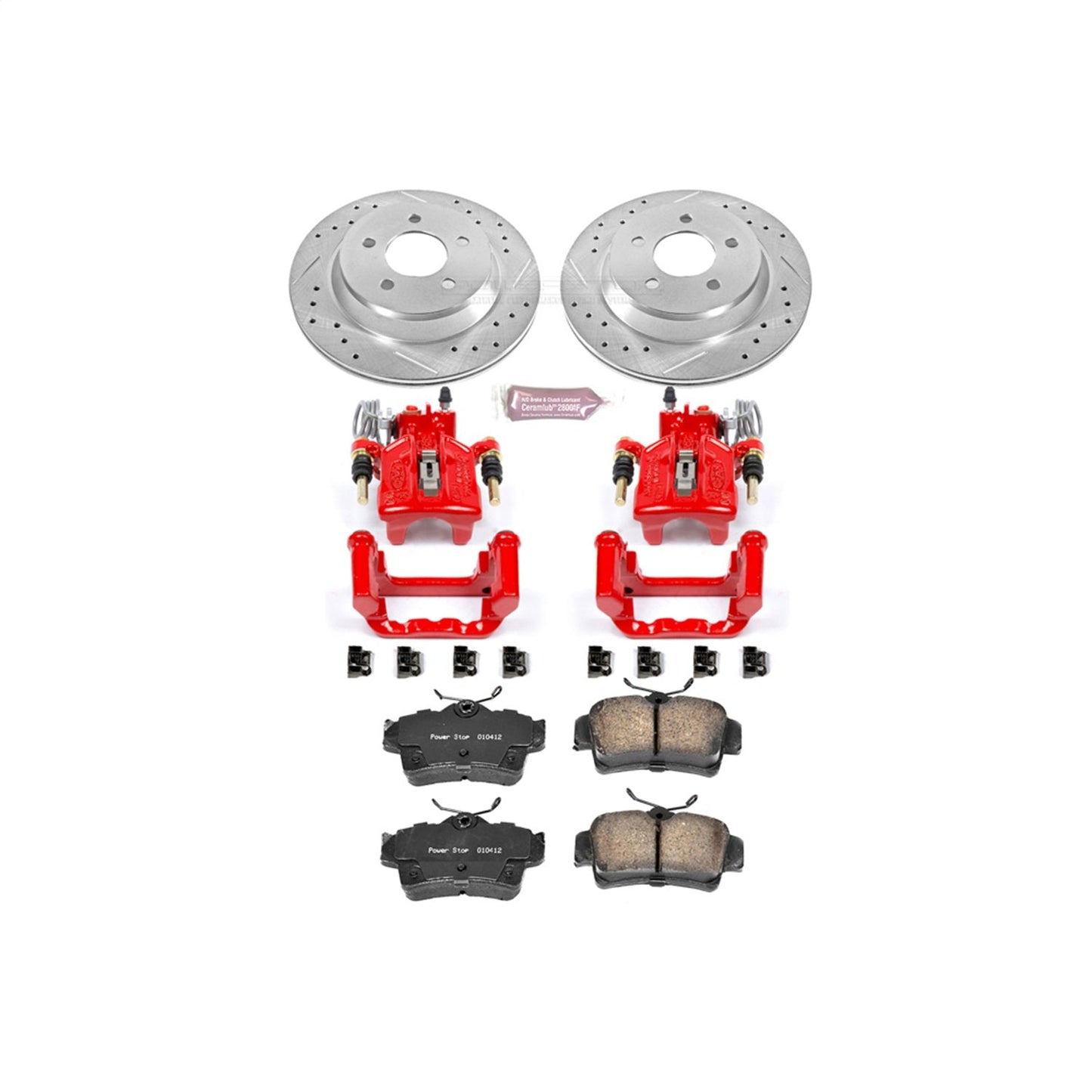 PowerStop Rear Z23 Evolution Sport Brake Kit w/ Calipers | Ford Mustang Rear (1994–1999) (KC1306A)