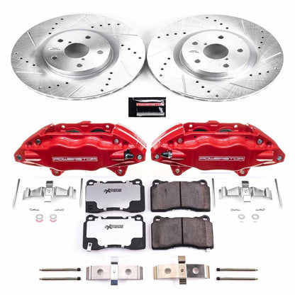 PowerStop Front Z26 Street Warrior Brake Kit w/ Calipers | Subaru Impreza 2005–2014 (KC131-26)