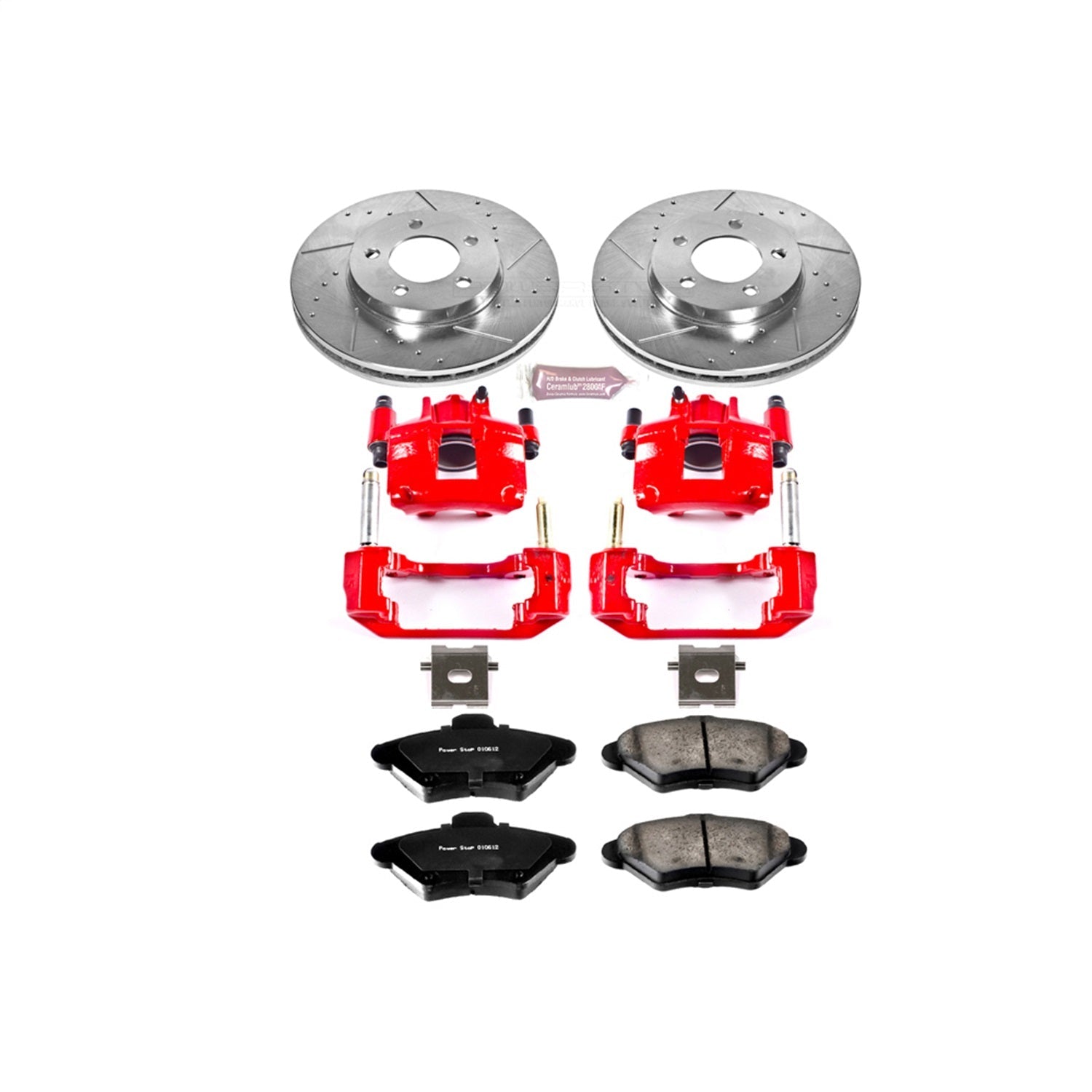 PowerStop Front Z23 Evolution Sport Brake Kit w/ Calipers | Ford Thunderbird (1993–1997) (KC1325)