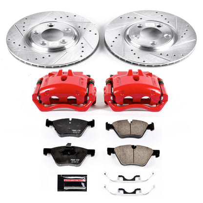 PowerStop Front Z23 Evolution Sport Brake Kit w/ Calipers | Jaguar S-Type (2005) (KC1349)