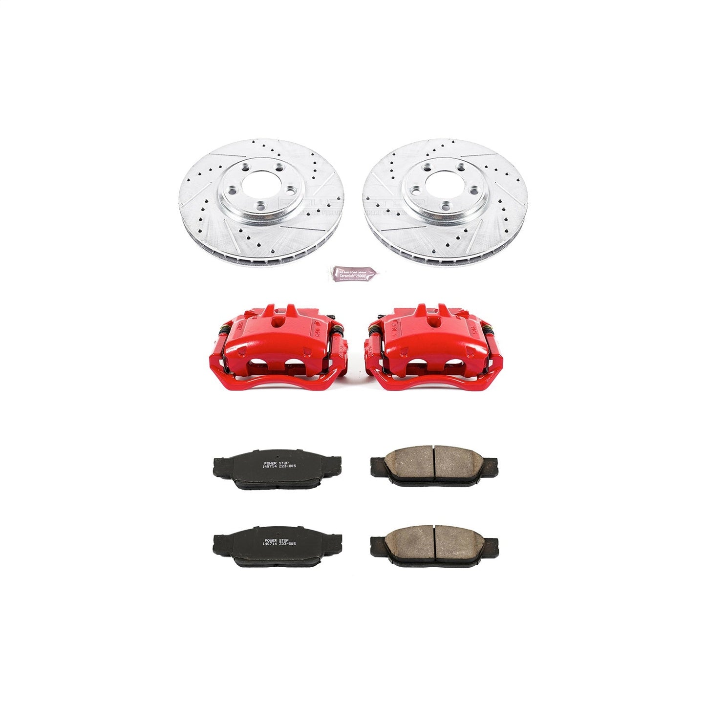 PowerStop Front Z23 Evolution Sport Brake Kit w/Calipers | Ford Thunderbird (2002–2005) (KC1351)