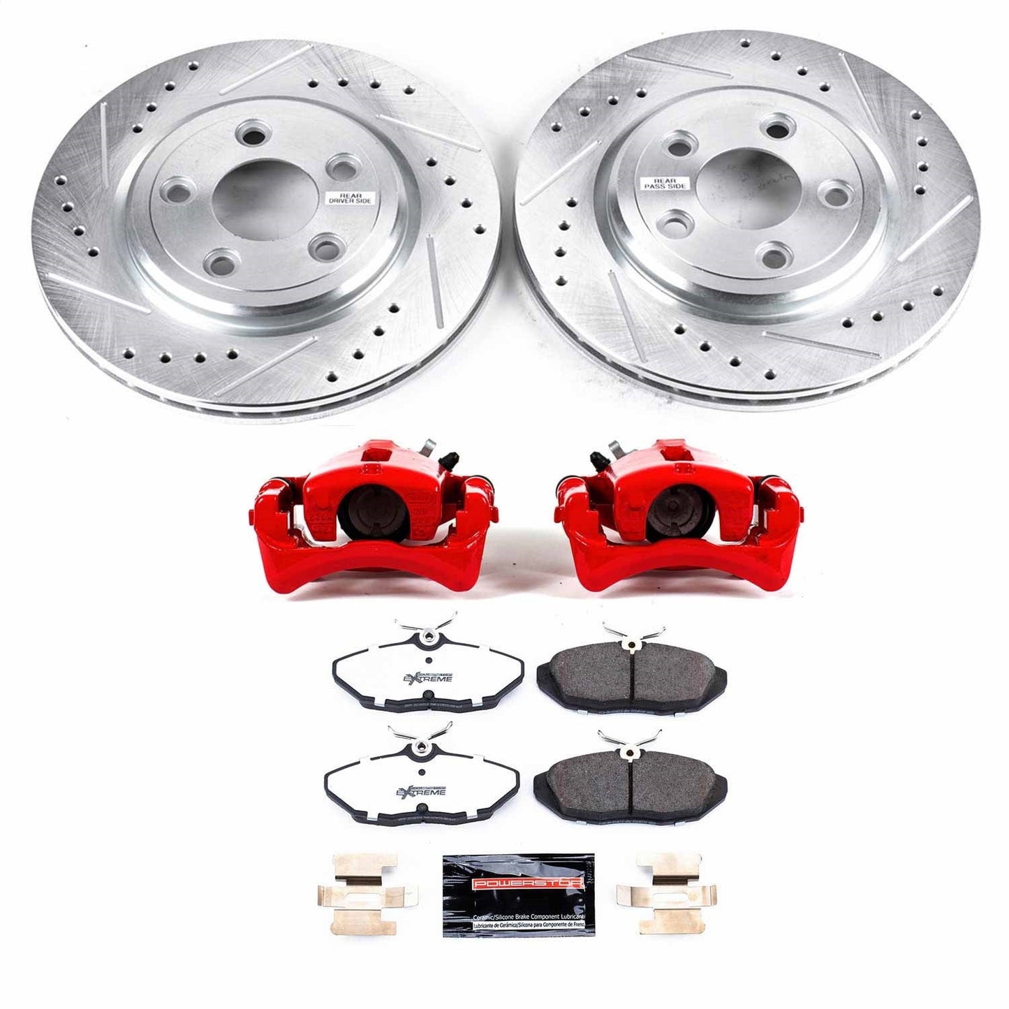PowerStop Rear Z26 Street Warrior Brake Kit w/ Calipers | Ford Thunderbird (2002–2005) (KC1360-26)