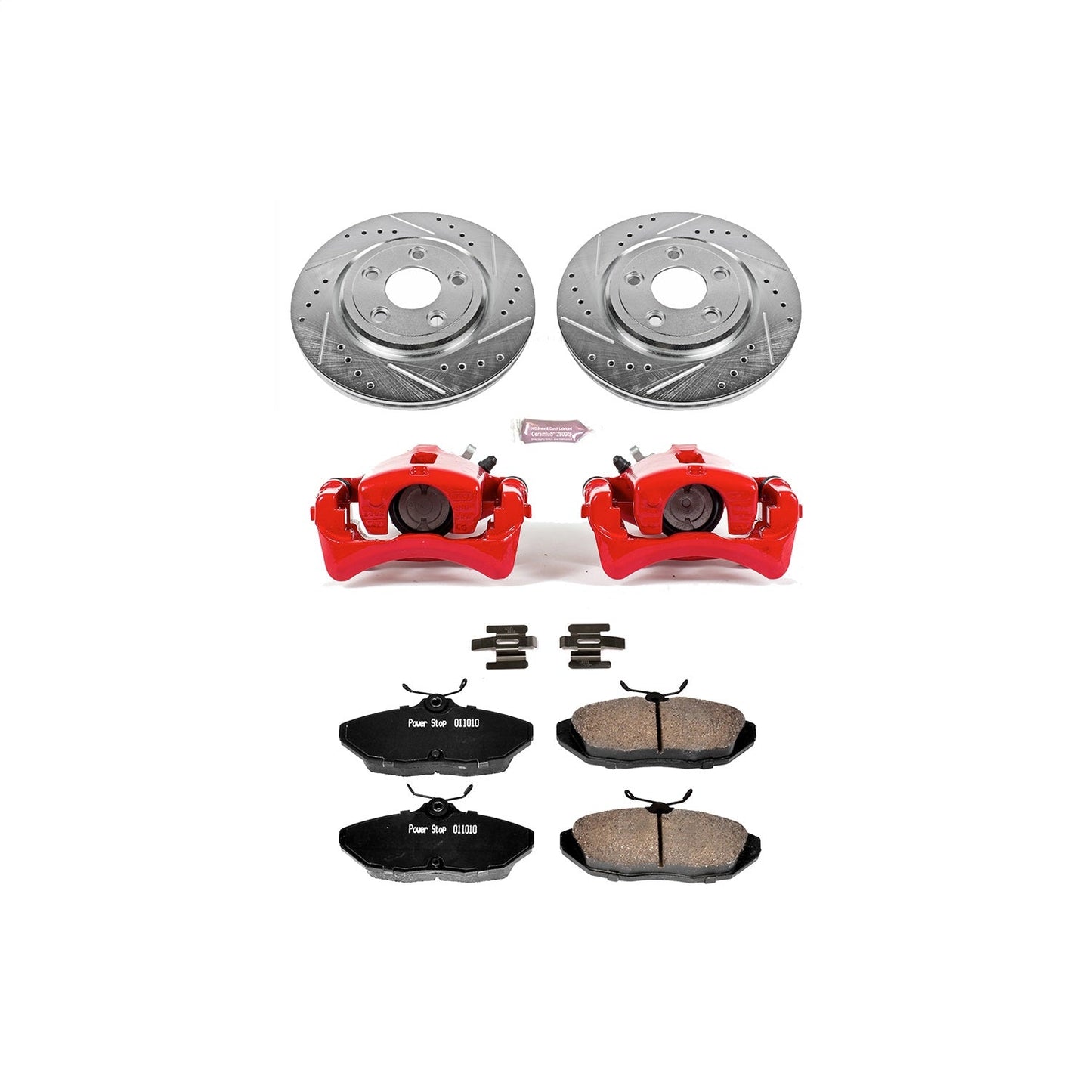 PowerStop Rear Z23 Evolution Sport Brake Kit w/ Calipers | Ford Thunderbird (2002–2005) (KC1360)
