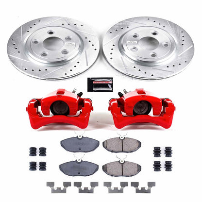 PowerStop Rear Z23 Evolution Sport Brake Kit w/Calipers | Lincoln LS (2000–2002) (KC1361)
