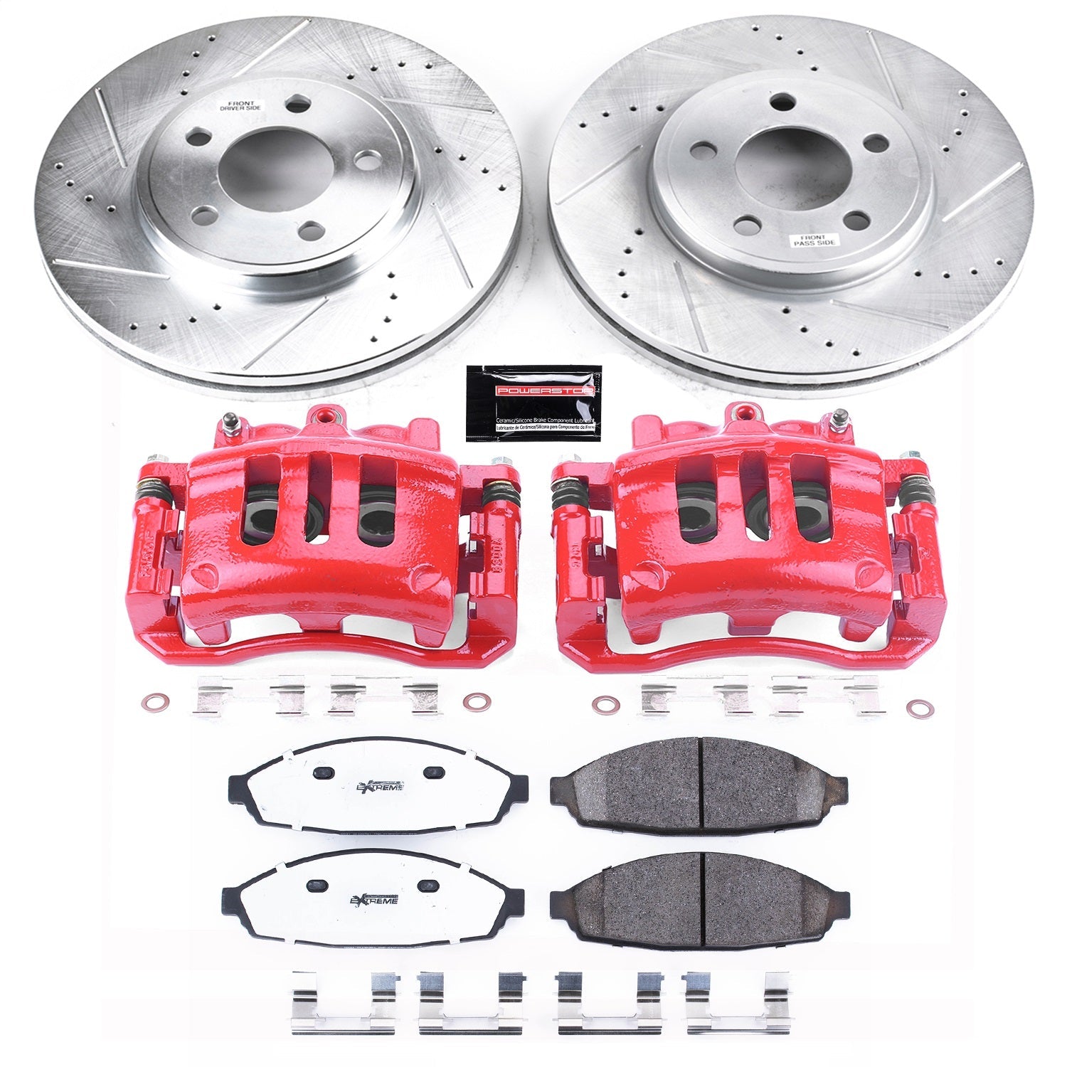 PowerStop Front Z26 Street Kit w/ Calipers | Mercury Marauder (2003–2004) (KC1364-26)