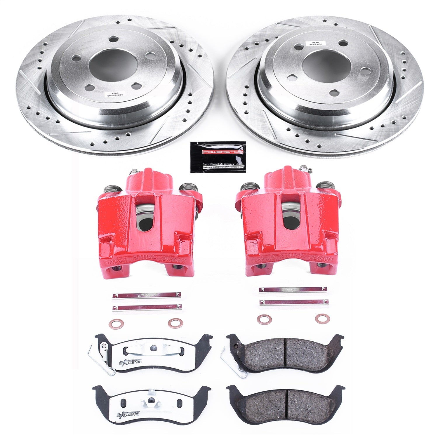 PowerStop Rear Z26 Street Warrior Brake Kit w/ Calipers | Ford Crown Victoria (2003–2011) (KC1368-26)