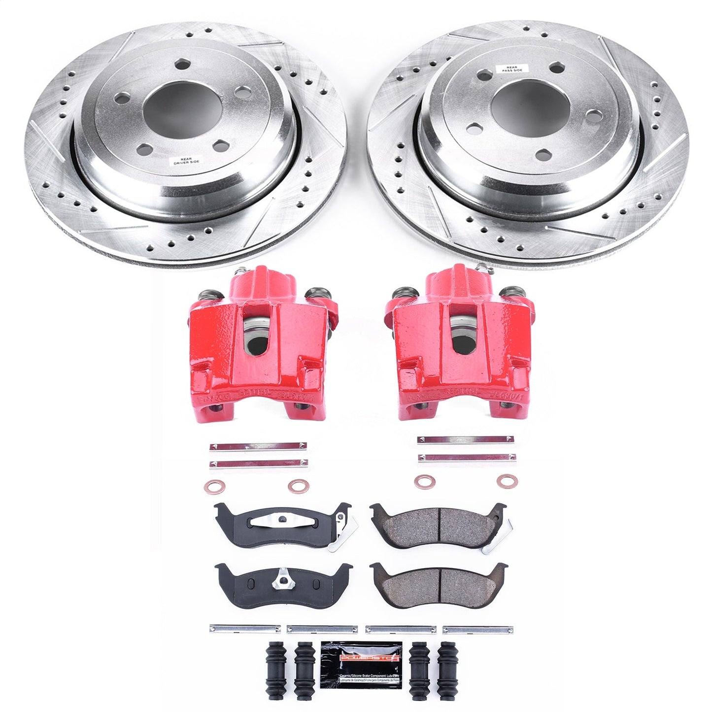 PowerStop Rear Z23 Evolution Sport Brake Kit w/ Calipers | Ford Crown Victoria (2003–2011) (KC1368)