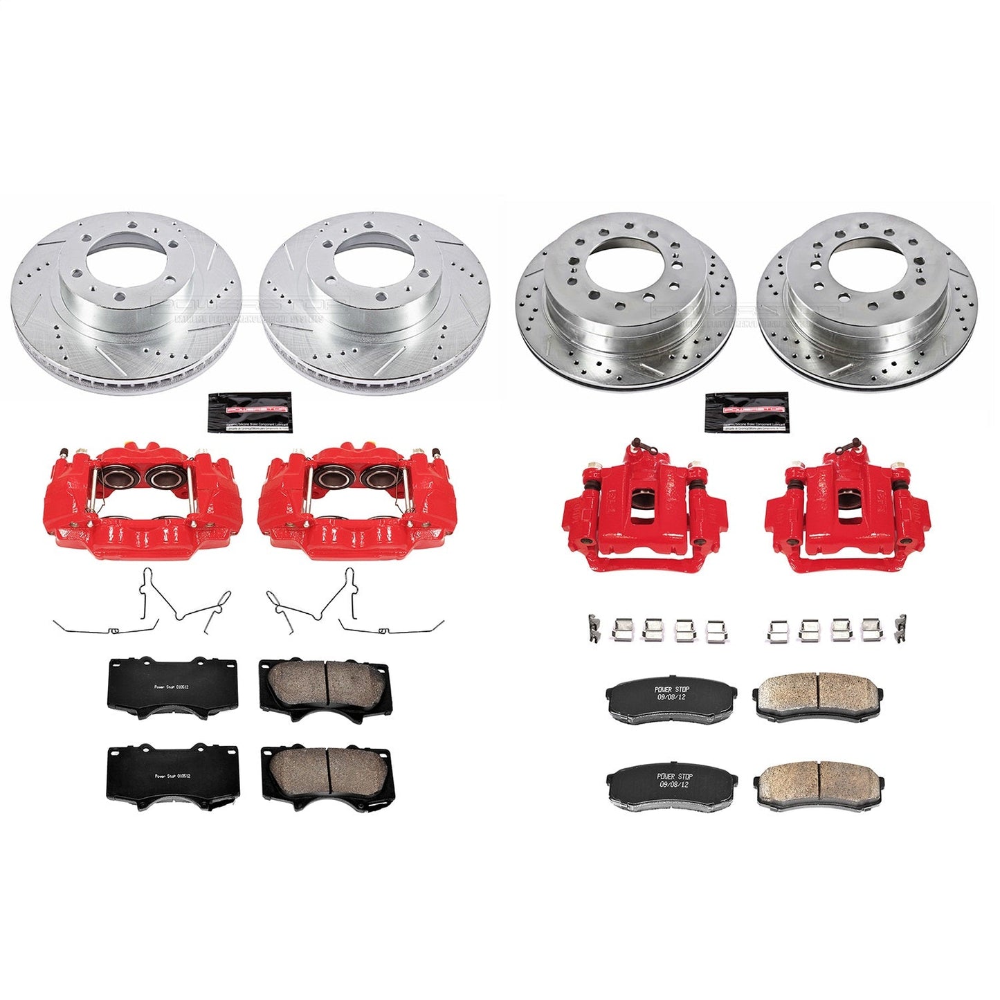 PowerStop Front & Rear Z23 Evolution Sport Brake Kit w/ Calipers | Toyota 4Runner (2003–2009) (KC138)