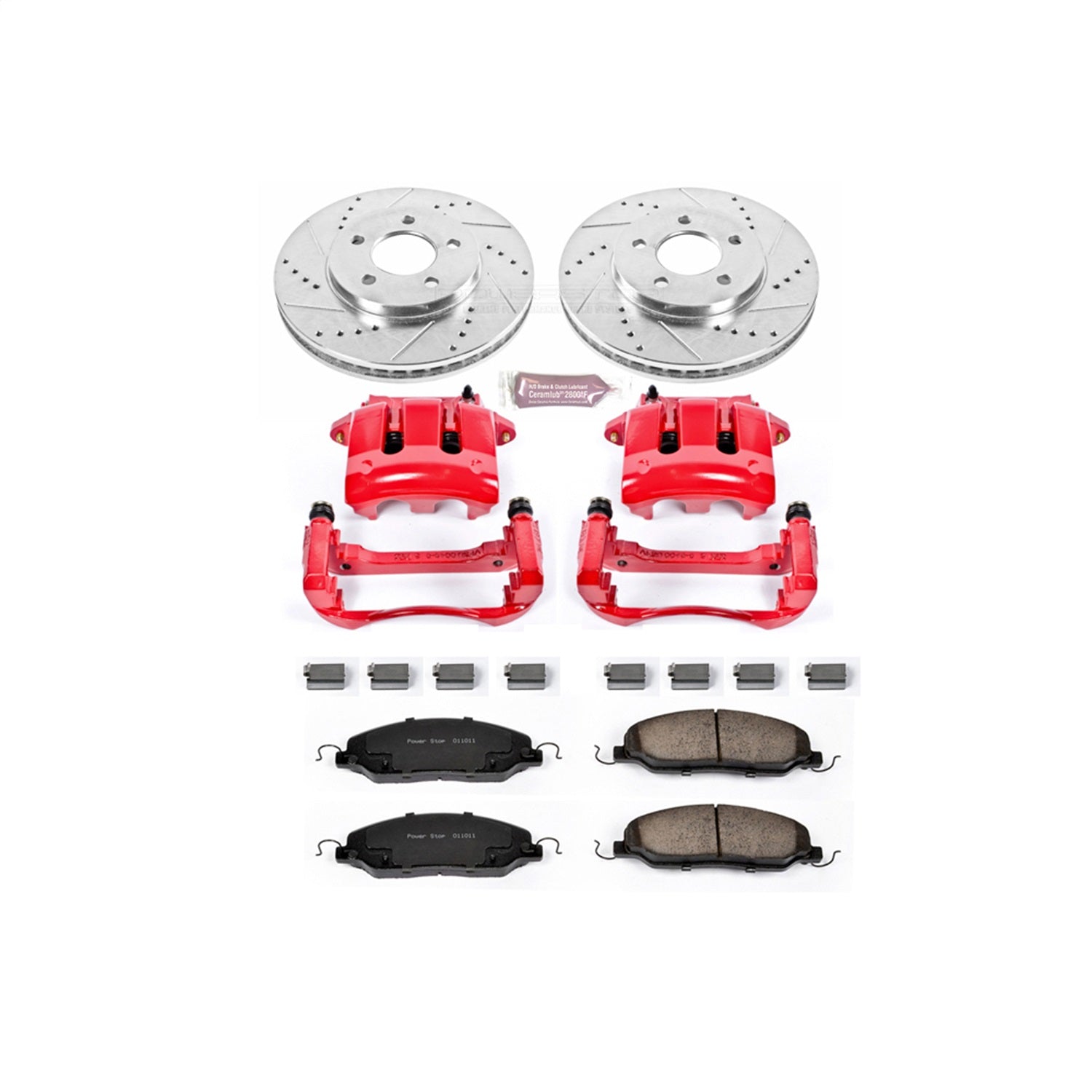 PowerStop Front Z23 Evolution Sport Brake Kit w/ Calipers | Ford Mustang (2005–2010) (KC1382)