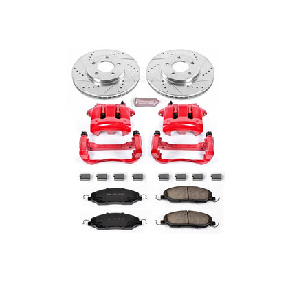PowerStop Front Z23 Evolution Sport Brake Kit w/ Calipers | Ford Mustang (2005–2010) (KC1382)