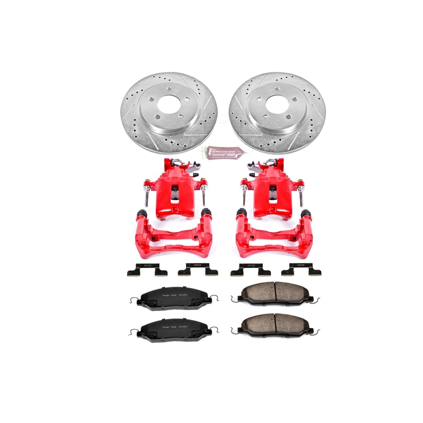 PowerStop Rear Z23 Evolution Sport Brake Kit w/ Calipers | Ford Mustang (2005–2011) (KC1384)