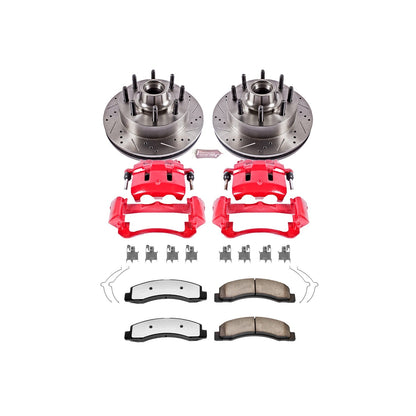 PowerStop Front Z36 Truck & Tow Kit w/ Calipers | Ford Excursion (2003–2005) (KC1392-36)