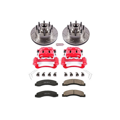 PowerStop Front Z23 Evolution Kit w/ Calipers | Ford Excursion (2003–2005) (KC1392)