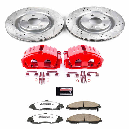 PowerStop Front Z26 Street Warrior Brake Kit w/ Calipers | Chevrolet Corvette 2005–2013 (KC1417B-26)