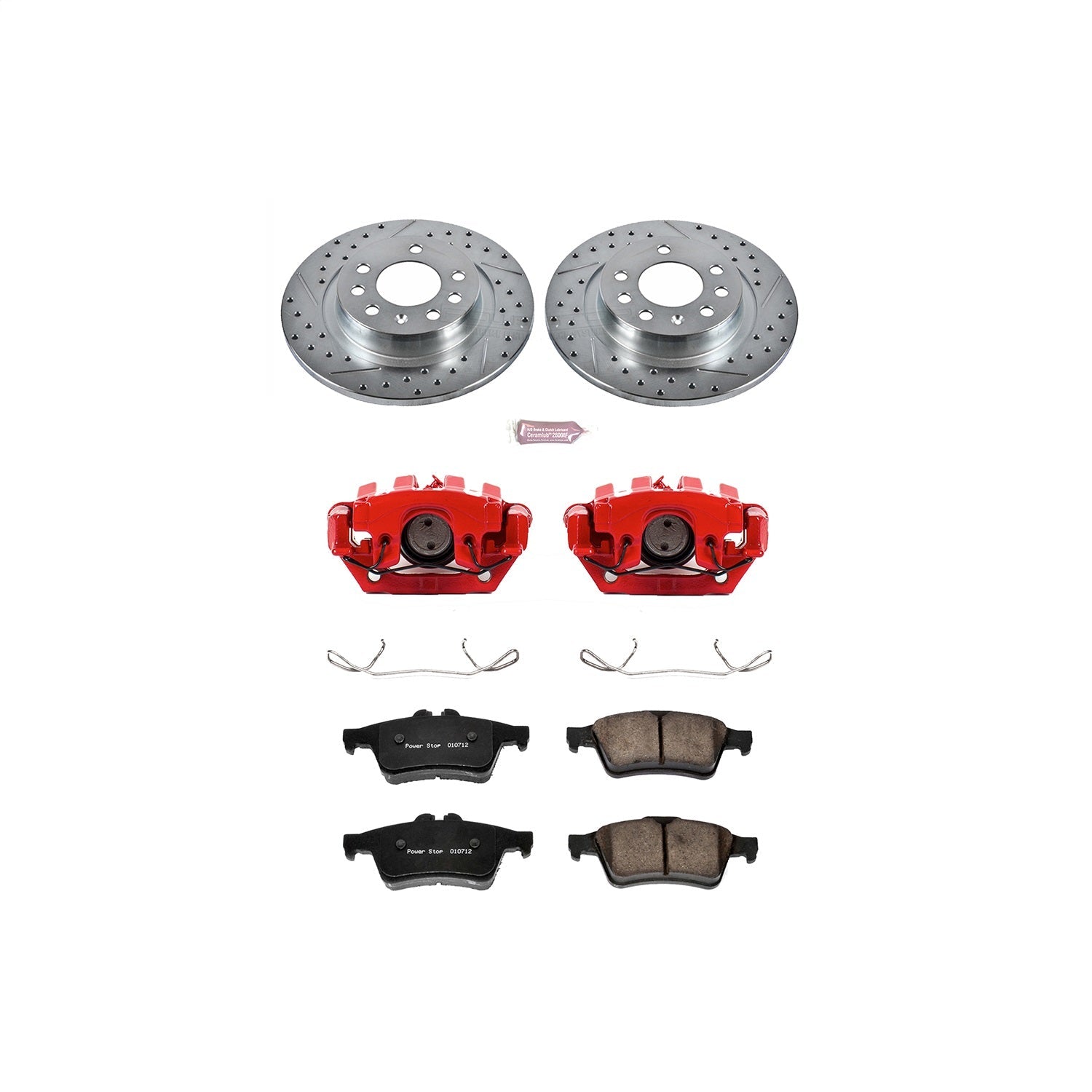 PowerStop Rear Z23 Evolution Sport Brake Kit w/ Calipers | Pontiac Solstice (2006–2009) (KC1436)