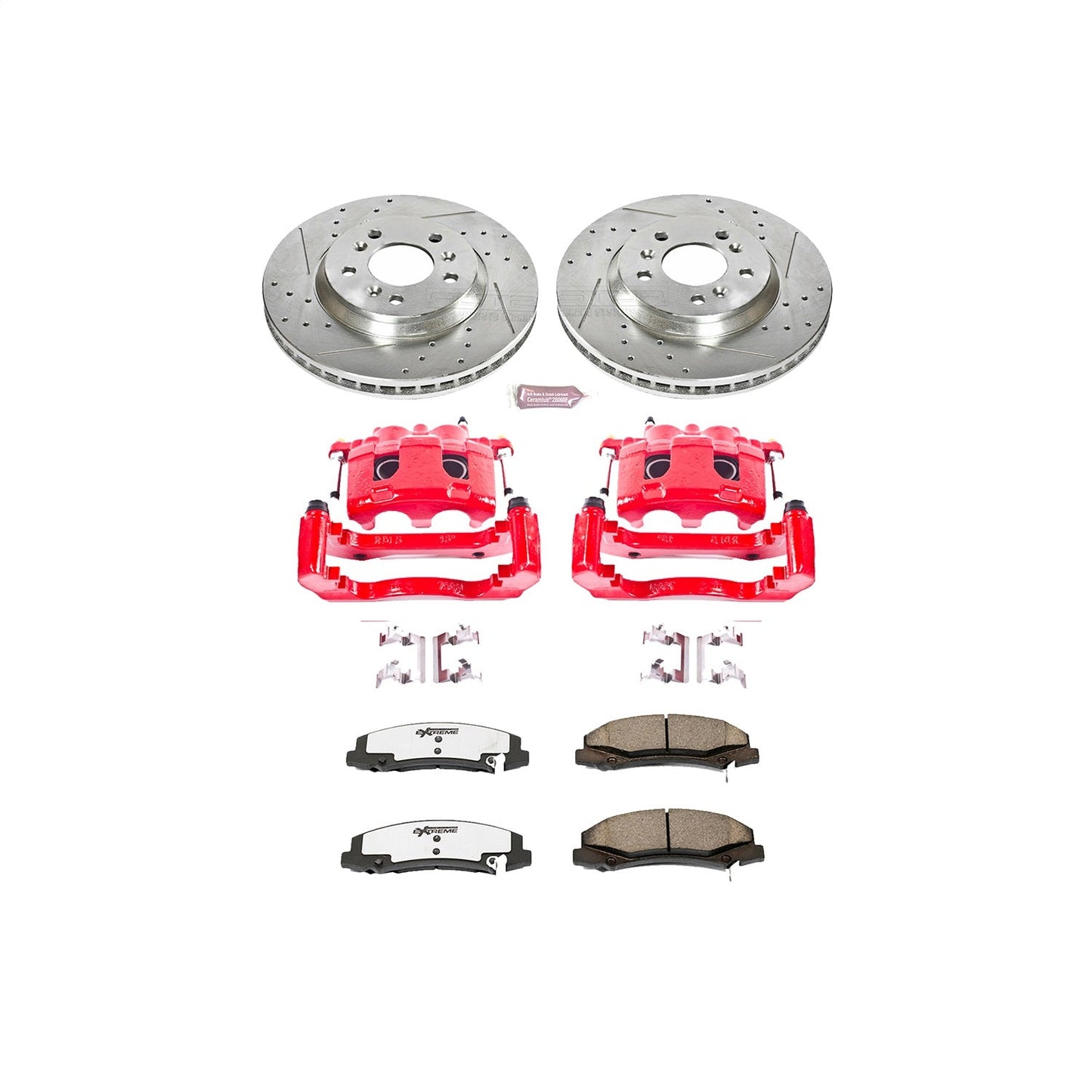 PowerStop Front Z26 Street Kit w/ Calipers | Chevrolet Monte Carlo (2006–2007) (KC1437-26)