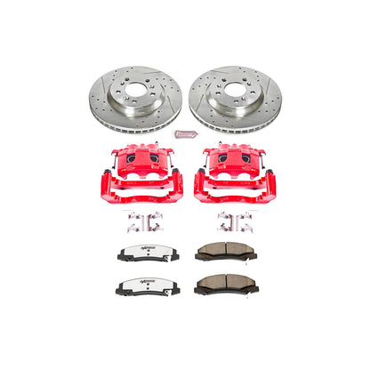 PowerStop Front Z26 Street Kit w/ Calipers | Chevrolet Monte Carlo (2006–2007) (KC1437-26)