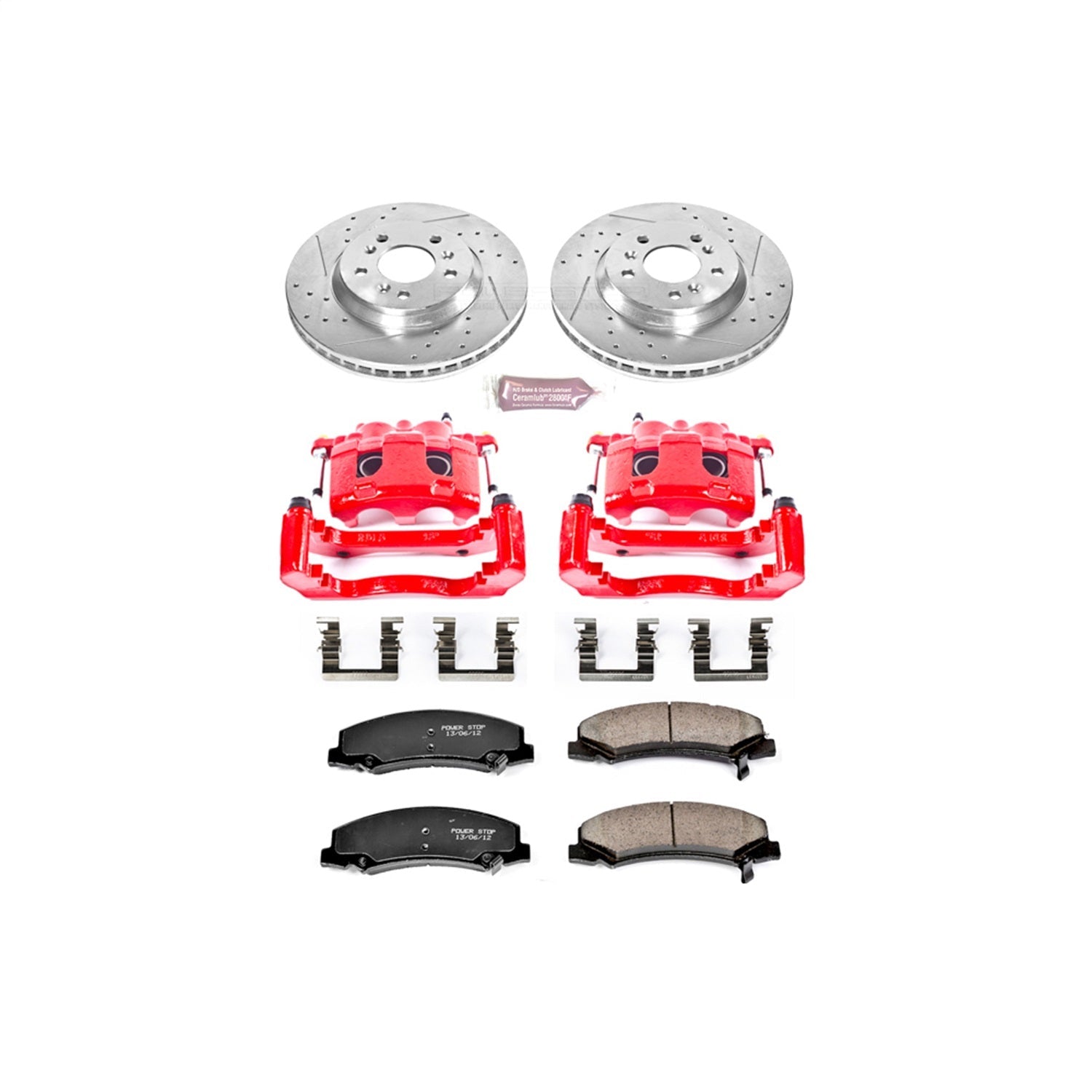 PowerStop Front Z23 Evolution Sport Brake Kit w/ Calipers | Buick Lucerne (2006–2011) (KC1437)