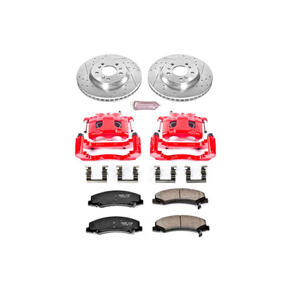 PowerStop Front Z23 Evolution Sport Brake Kit w/ Calipers | Buick Lucerne (2006–2011) (KC1437)